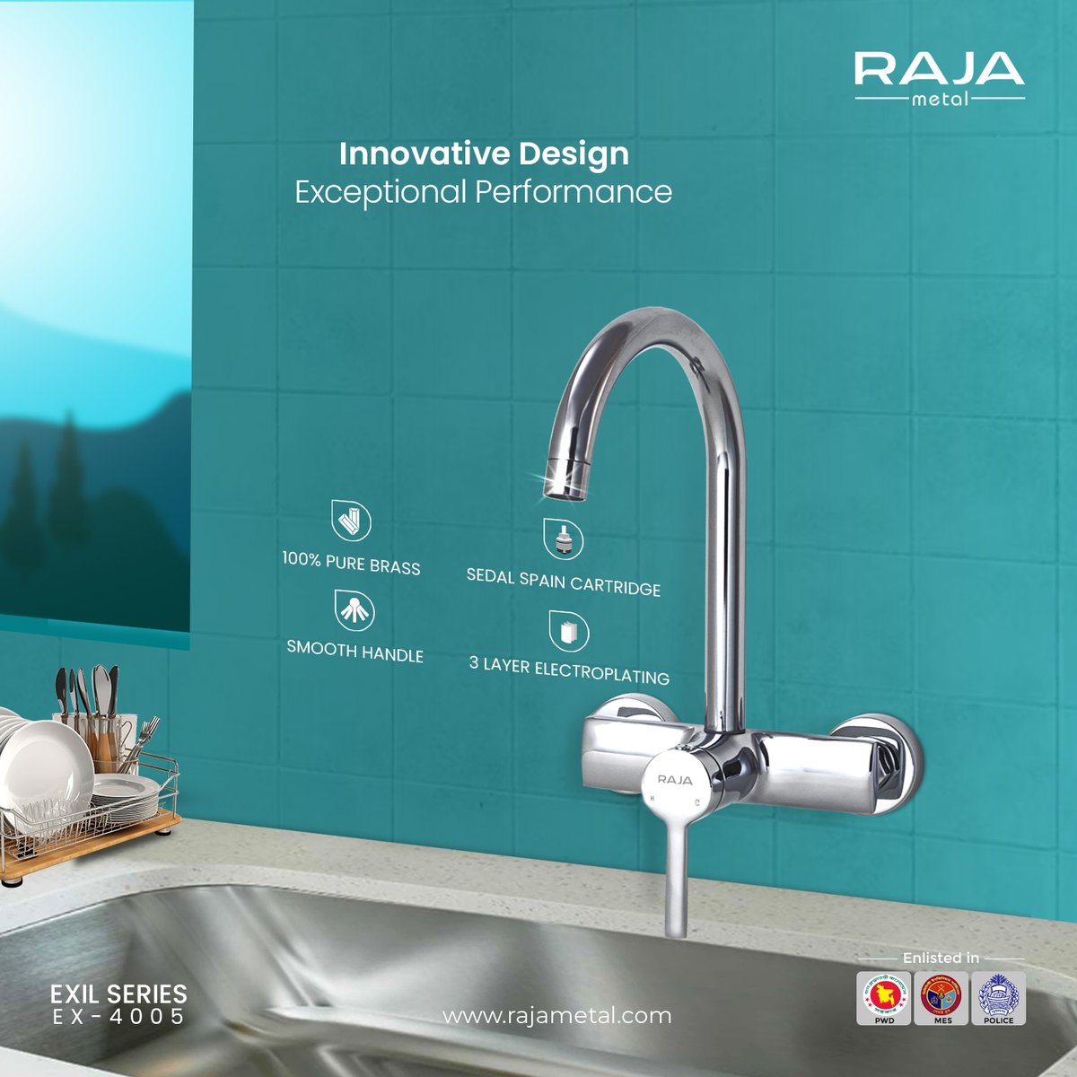 Discover excellence with the Raja Sink Mixer: 100% brass, ceramic cartridge, Neopearl aerator, and 3-layer electroplating, all meticulously crafted in Bangladesh.

Hotline: 01700-781173
#RAJASinkMixer 
#CraftedInBangladesh