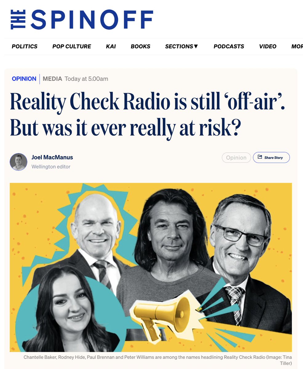 'You’d be hard pressed to find another instance of a media company promoting (inadvertently or not) another media outlet’s donation drive.' You don't say... 🤔😜🤣 realitycheck.radio 🚀 thespinoff.co.nz/media/30-04-20…