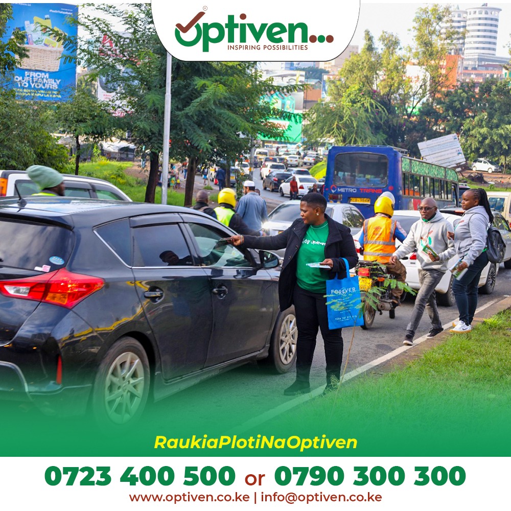 Step into a world of endless possibilities with Optiven! Our dedicated team is hitting the streets, spreading the gospel of smart investing. Join us on a journey to financial freedom and prosperity. Plus, sign up for a site visit to explore our incredible projects firsthand!…