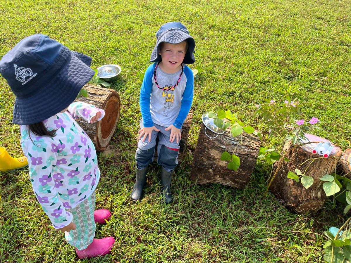 MCMPrePrep's tweet photo. Great teamwork and collaboration building a rocket ship at Forest School last week. It was hard work pushing those tree stumps but Early Years pupils showed grit and resilience. The rocket had a cockpit and was decorated beautifully too thanks to the great minds of Early Years. https://t.co/AsbrlJh1c5