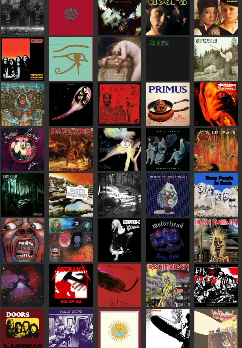 Someone recommend me an album to listen to, and I will. Here is some of what I like. Keep it pre-2000.