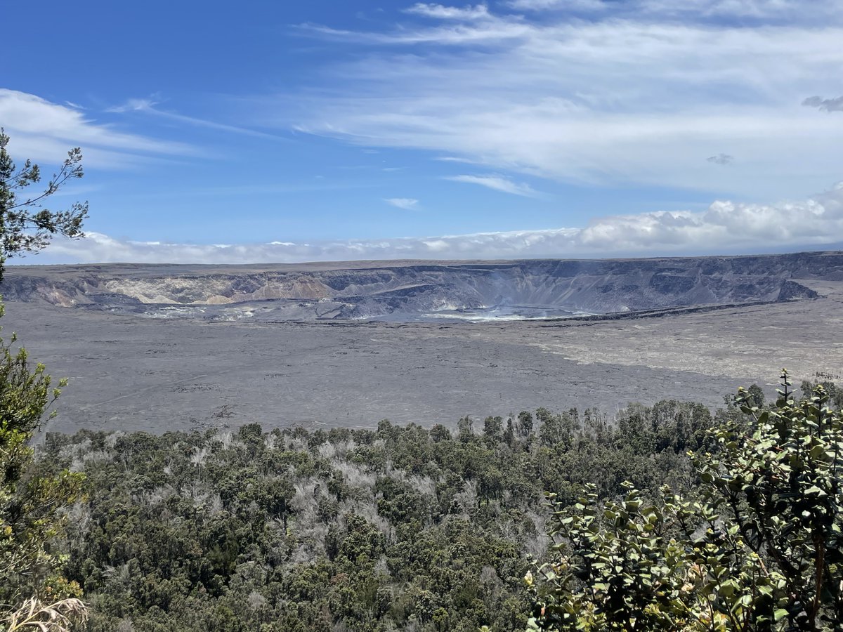 Kīlauea is not erupting, however a significant spike in earthquakes has prompted Hawaiʻi Volcanoes National Park to close some areas that could put visitors and staff at risk if the volcano erupts. go.nps.gov/eq-closures NPS Photo of Kīlauea caldera from an open overlook