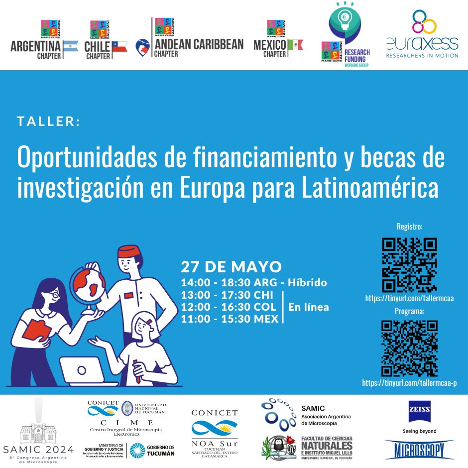 Si te dedicas a la #Ciencia en #Latinoamérica, como estudiante o investigador(a), este #webinar es para ti!

Hablaremos de #financiamiento desde doctorado hasta intercambios de personal  y programas afines👇👇👇 
Registro: tinyurl.com/tallermcaa
Programa: tinyurl.com/tallermcaa-p