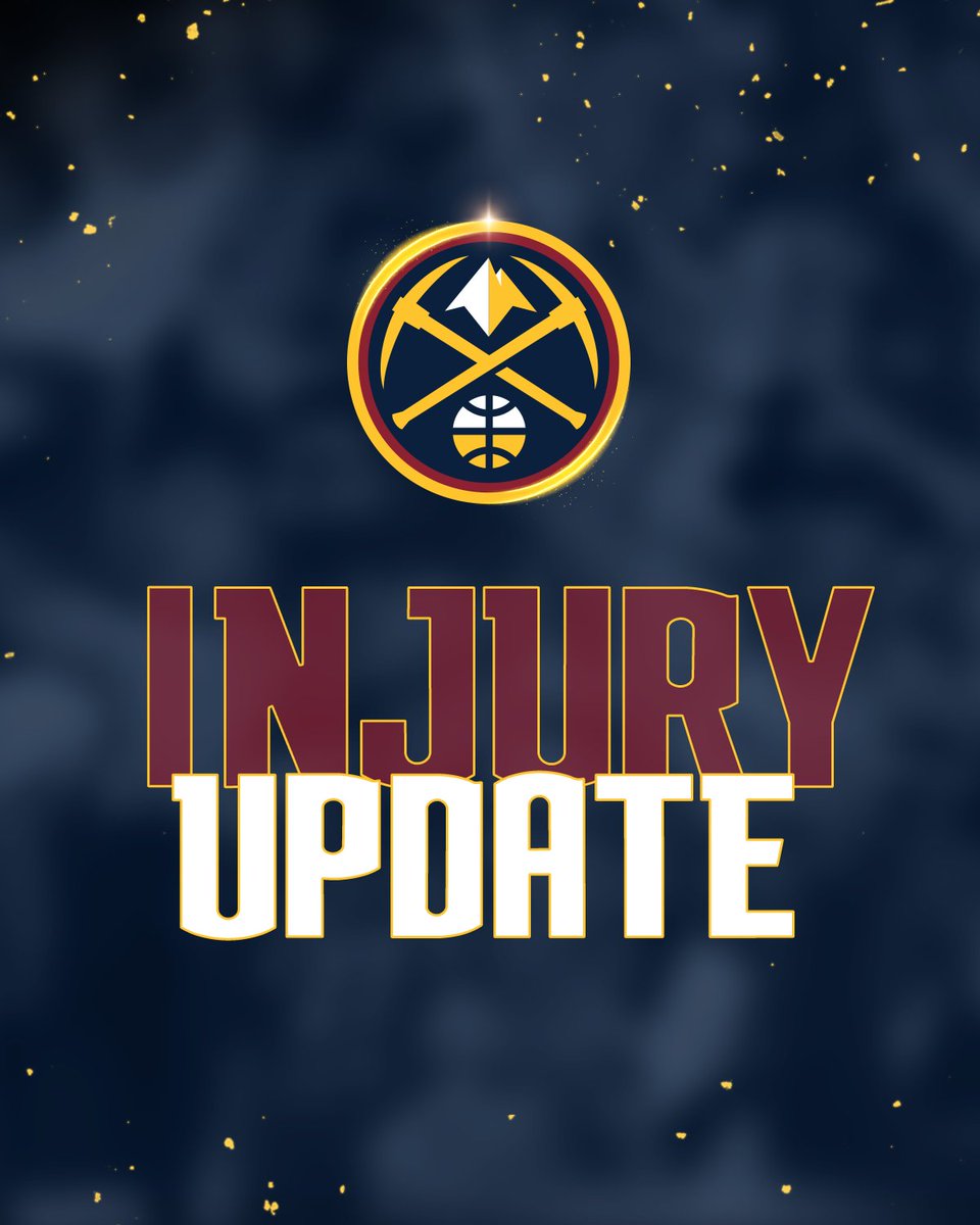 Injury Update: AVAILABLE: Jamal Murray (Left Calf Strain) Reggie Jackson (Left Ankle Sprain) OUT: Vlatko Čančar (Left Knee Surgery) #MileHighPlayoffs