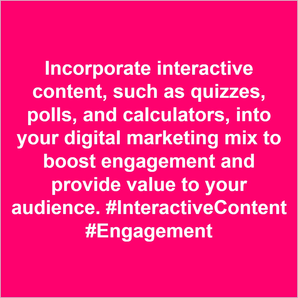 Incorporate interactive content, such as quizzes, polls, and calculators, into your digital marketing mix to boost engagement and provide value to your audience. #InteractiveContent #Engagement matterhornsolutions.ca/calgary-video-…