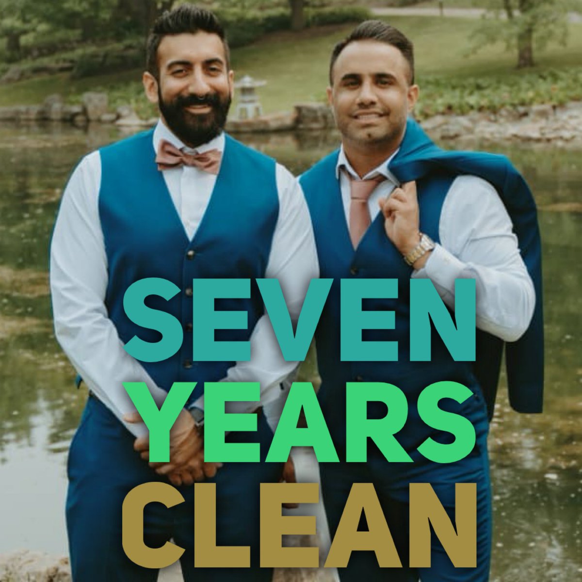 Two alumni celebrating clean time and gifts of recovery. Congratulations Bejhan and Herman on your 7 years clean #WeDoRecover