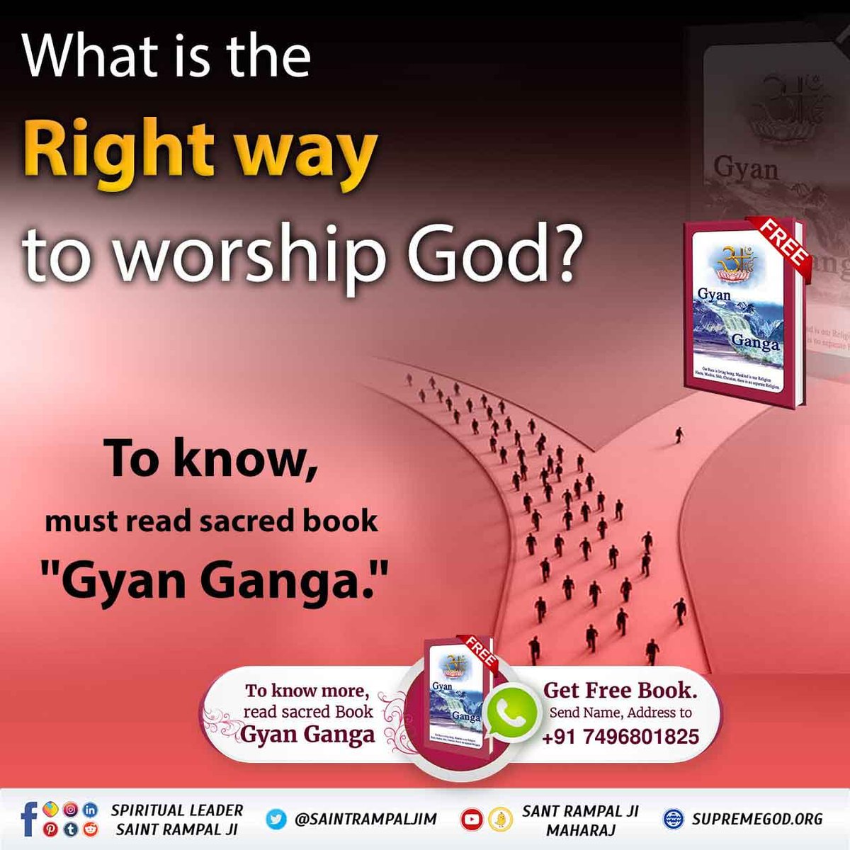 #GodMorningTuesday
What is the Right way to worship God?
📚To receive free Initiation and spiritual books by Sant Rampal Ji Maharaj Ji, message us on Whatsapp: +917496801823
