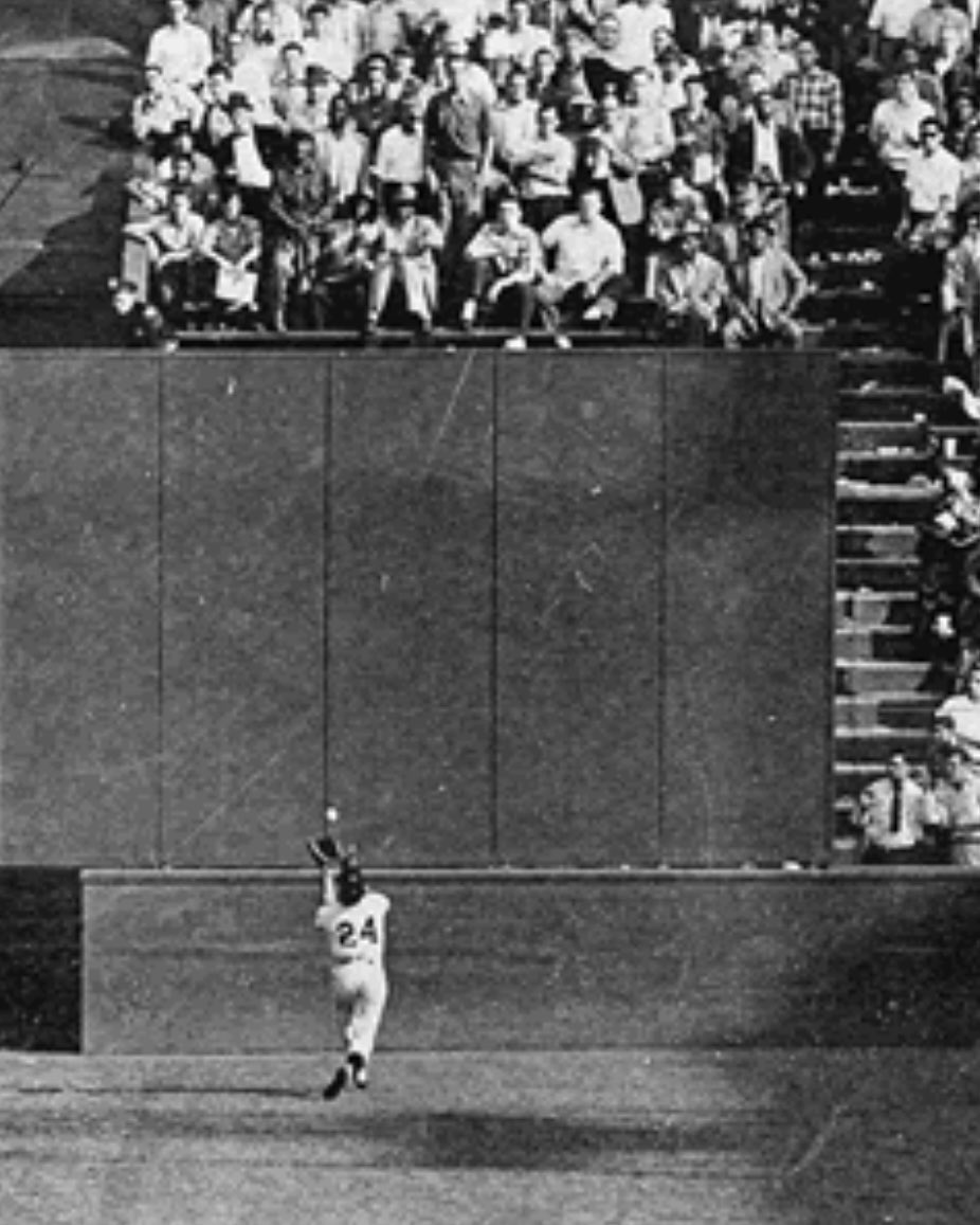 “The Catch” (Addison’s version) This isn’t the best photo I’ve ever taken, but it’s the best catch I’ve ever seen at the high school level. Addison channeled Willie Mays & caught a ball hit to deep center field to preserve the @aurora_softball perfect game on Senior Night.