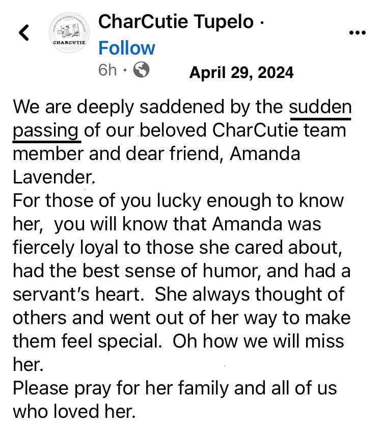 “We are deeply saddened by the sudden passing of our beloved team member and dear friend, Amanda.”
(April 2024)

#FullyVaccinated #DiedSuddenly