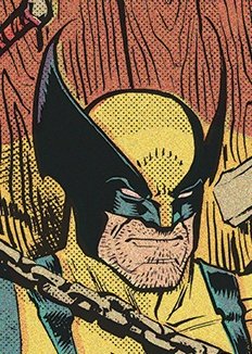 Detail of the final colors on this Wolverine cover.
