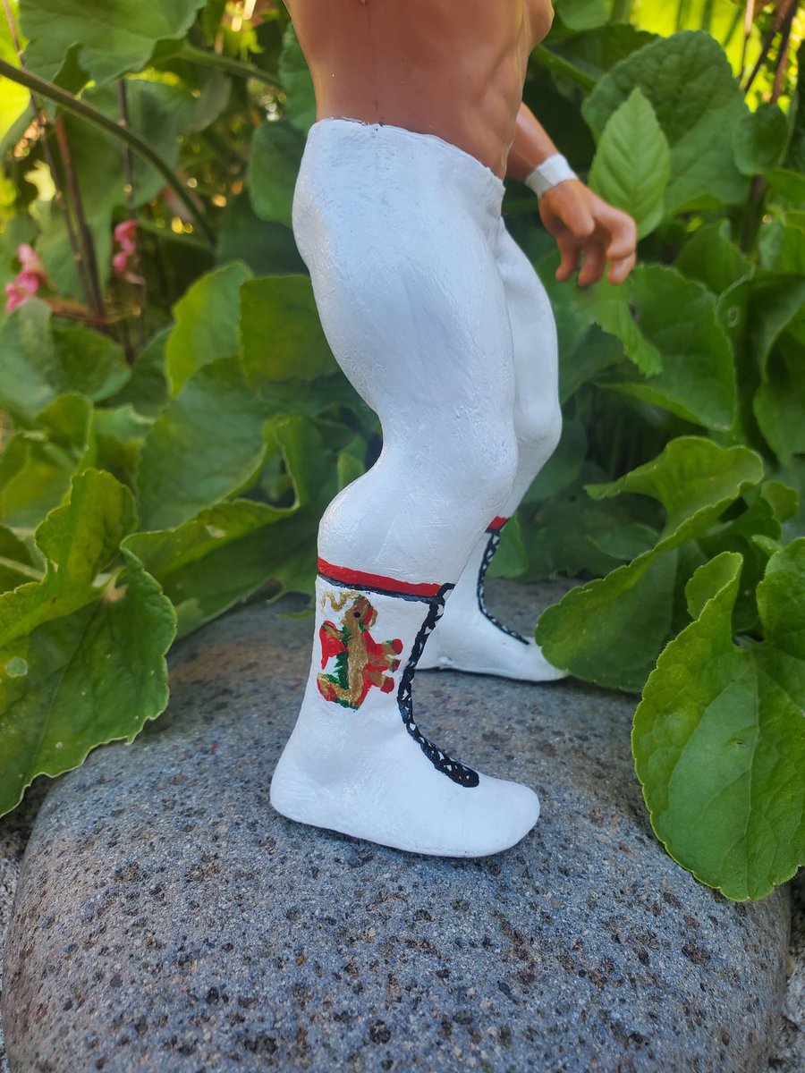 My LJN Repaint #155 is Ricky The Dragon Steamboat in his WM3 gear. This is my 9th Steamboat repaint & my 6th with WM3 gear. I found a better pic of the dragons on his boots this time so they're a bit different than past attempts