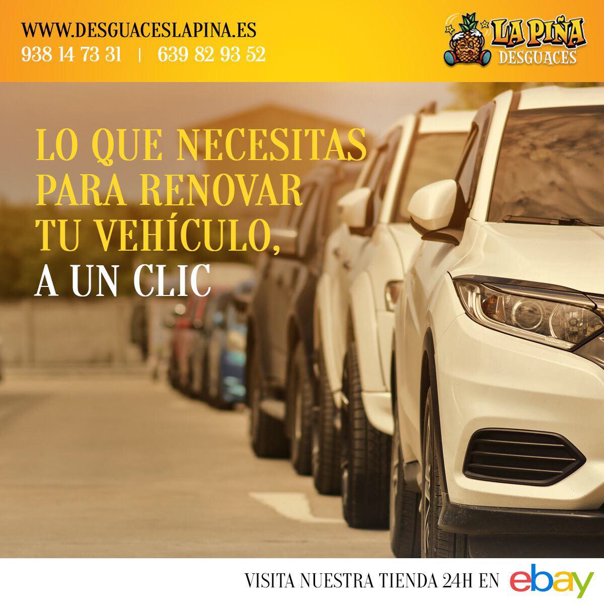 desguaceslapina's tweet image. 😄 ¡¡Consigue esa #pieza que no encuentras en otro lugar mediante nuestra #grantiendaonline y ofrécele sólo lo mejor a tu vehículo para que vuelva funcionar de forma óptima!! 👌

🌐 desguaceslapina.es
🛒 Ebay: desguaces_lapina 
📱 639 82 93 52
📞 938 14 73 31