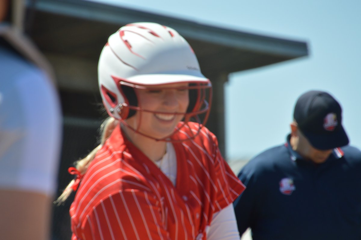 Avery Mueller became the all time hits leader at Sheridan, 2 hits tonight put her at 189 career hits! Congrats!!!