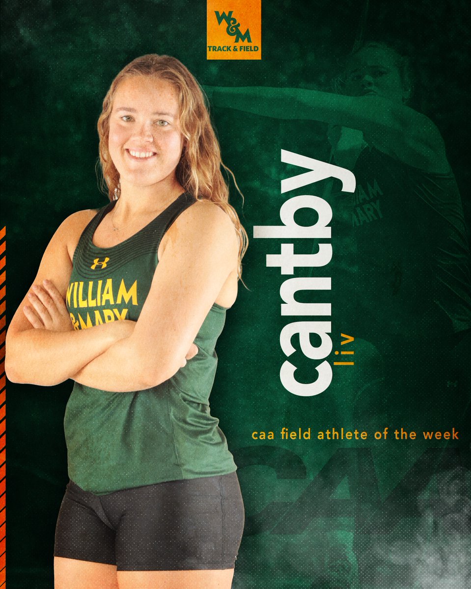 ✅2nd best javelin mark in W&M history ✅Best javelin mark in the CAA this season ✅CAA Field Athlete of the Week Not a bad week for Liv Cantby if we do say so ourselves 😉 📰>>bit.ly/4dgpYJx #GoTribe