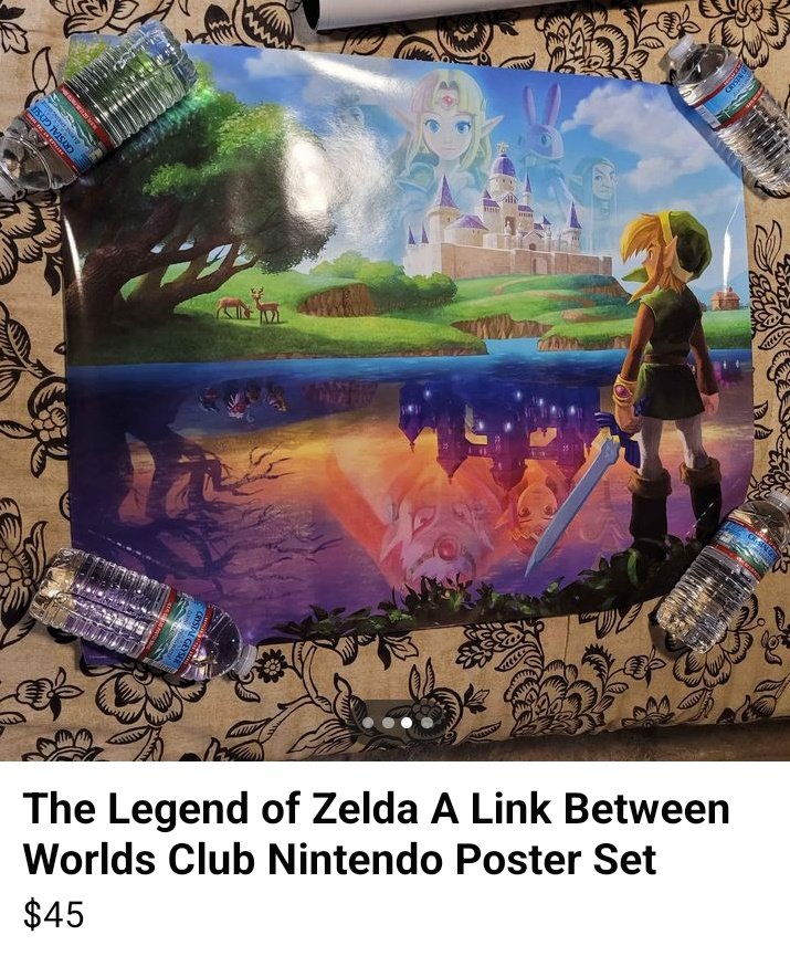 The fact that they have the #ClubNintendo #Zelda posters being held down by water bottles gives me extreme anxiety. They should be framed as they are irreplacable gaming artifacts.
#Gaming #Nintendo