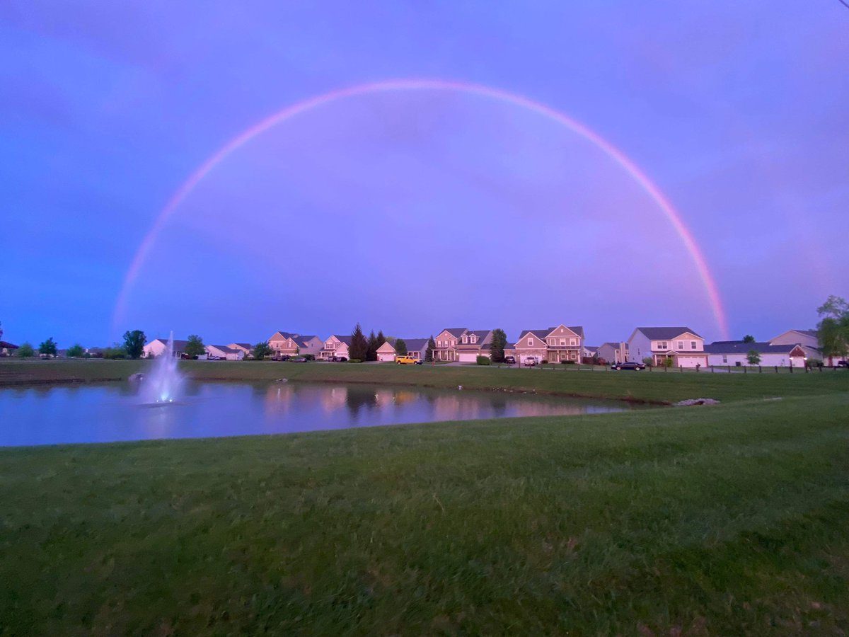 Westfield, Indiana this evening…. Photo from Sam Stuart