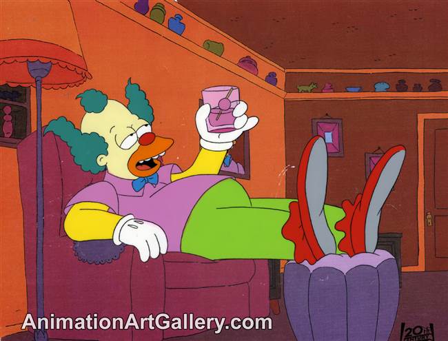 Heres an animated cel for the @TheSimpsons episode 'Krusty Gets Busted' Orignally airing April 29, 1990

#TheSimpsonsGoats #TheSimpsons #SimpsonsForever
