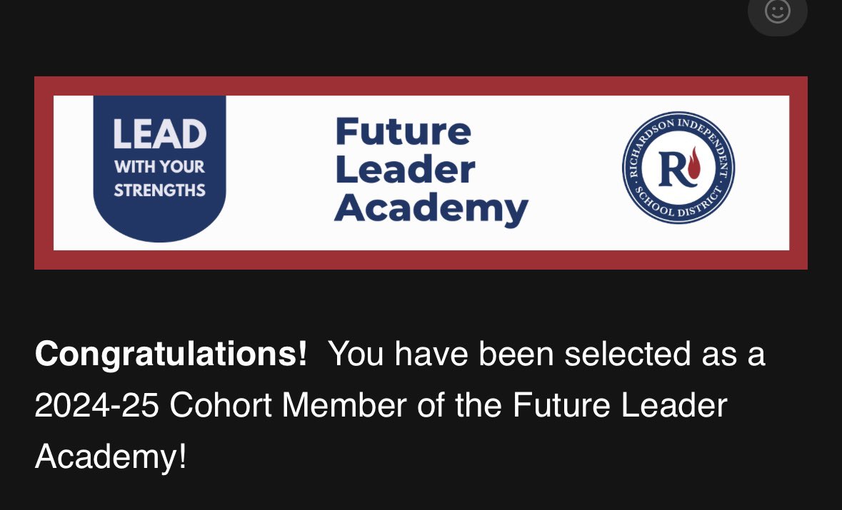 So excited to be apart of Future Leader Academy next school year! Ready for the journey ahead and eager to grow as a leader! #RISDBelieves #FLAinRISD #RISDWeAreOne