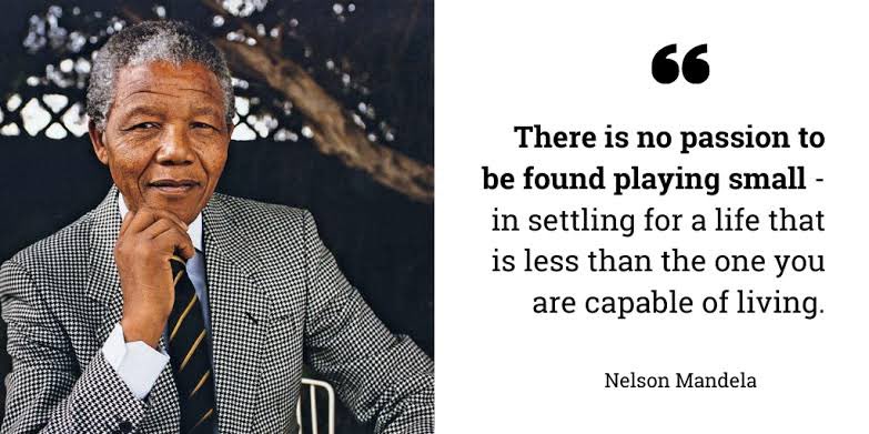 A quote which has always motivated me for the past many years to never settle for anything less than I deserve. #nelsonmandela