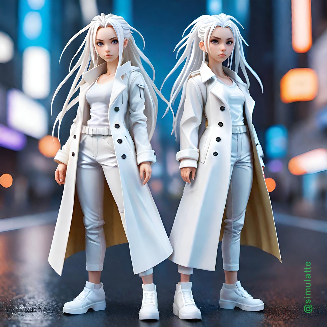 simulatte's tweet photo. One for the Animatrix called "Neli &amp; Adrina". After being unplugged at a young age, two albino sisters are raised and trained in Io. Upon reconnecting, this is what their RSI looks like.
#StableDiffusion #NeilRayment #AdrianRayment #Matrix5 #theMatrix5 #Matrix #theMatrix https://t.co/rGPXgqKmMg