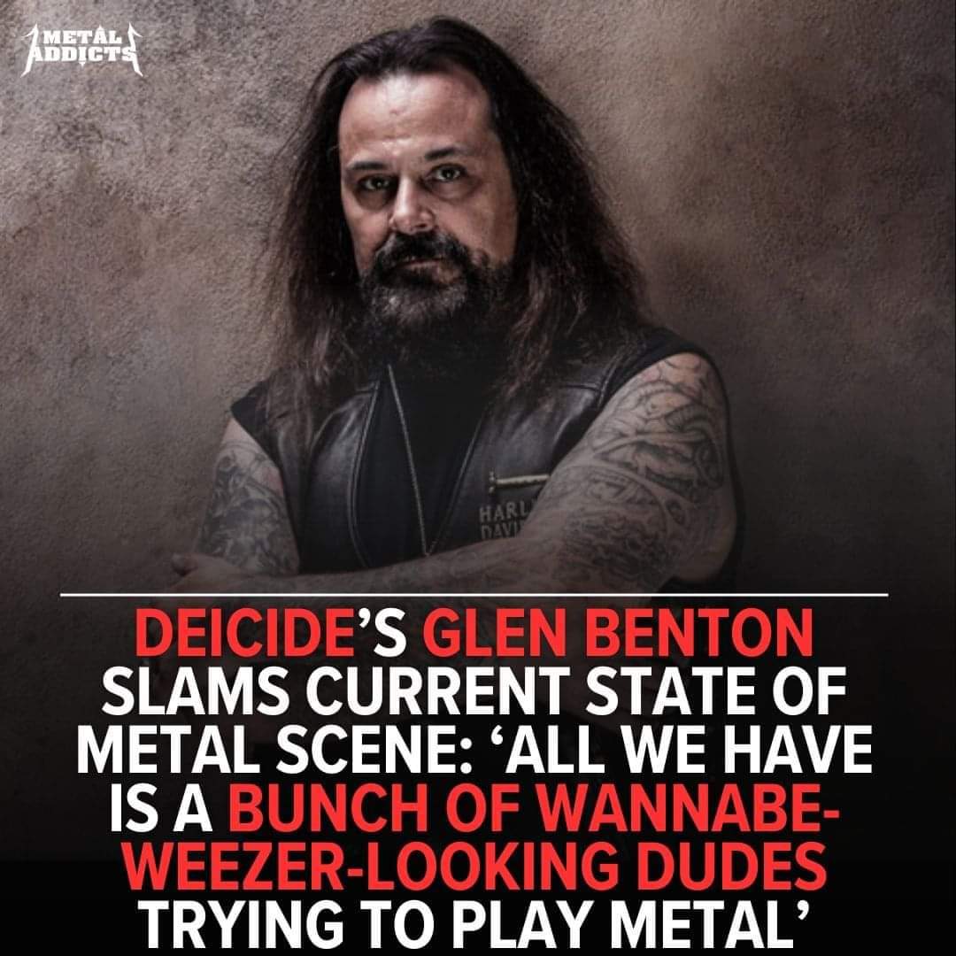 Good ol' Glen 💓💗 

#GlenBenton #deicide #deathmetal #earacherecords