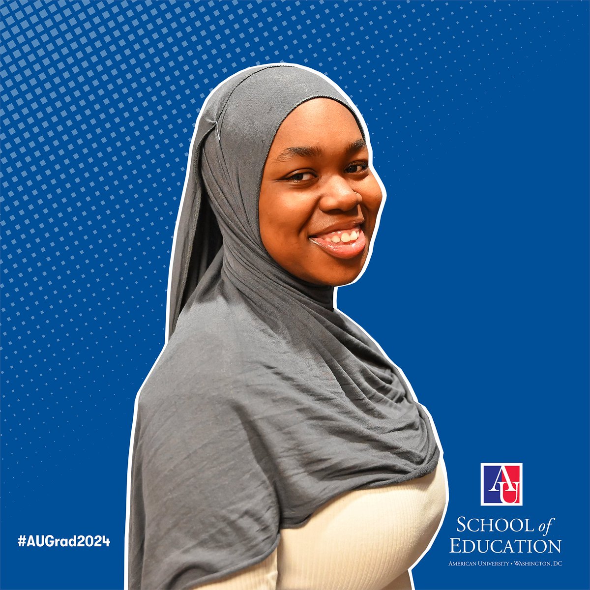 #AUGrad2024 Student Profile: Sarata Gumaneh > 'Classrooms bring me immense joy, and I have a passion to make a positive impact on students’ lives. I am incredibly grateful for the opportunity to pursue this passion through the School of Education.' @AmericanU #graduation 🦅