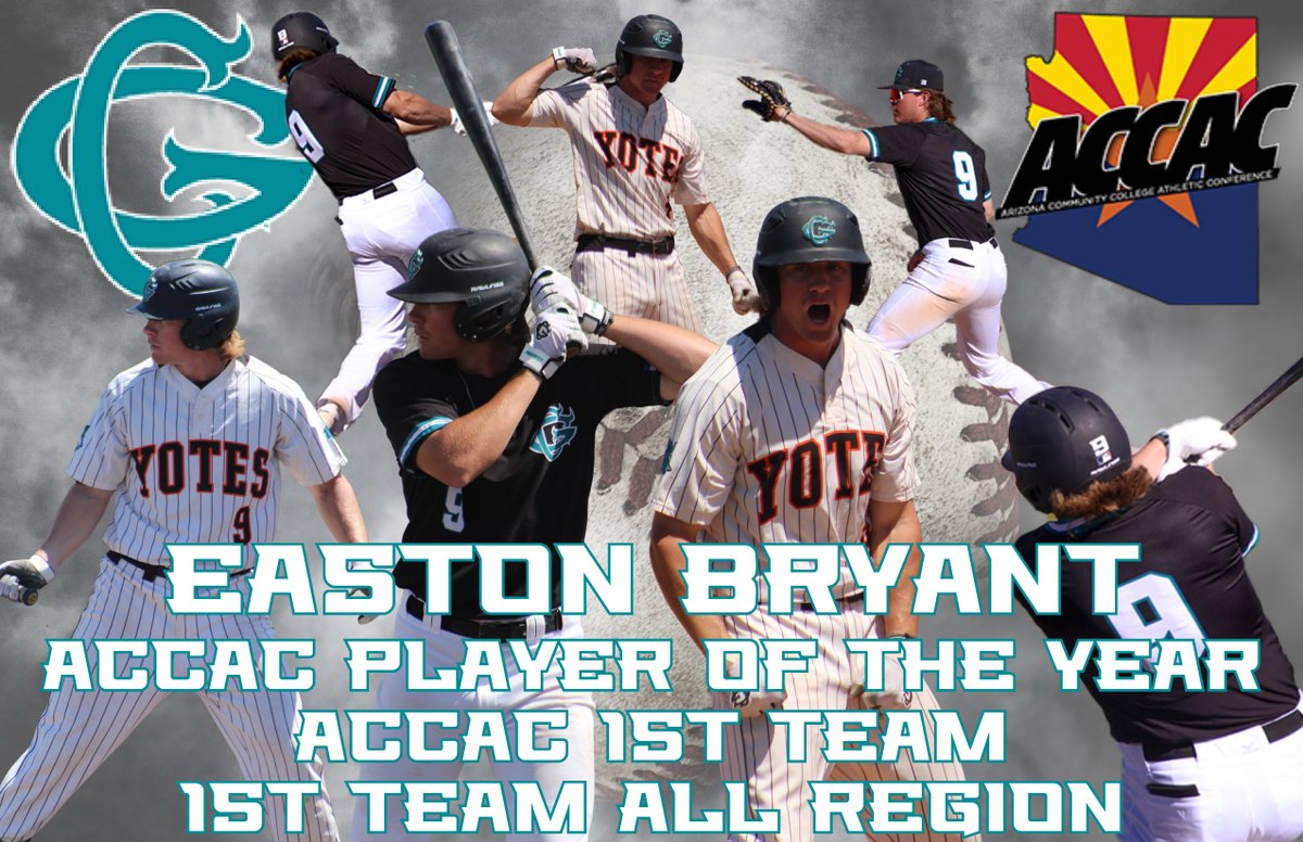 Easton Bryant has been named the ACCAC Player of the Year. @bryant_easton had a huge year for the Yotes, leading the conference in Batting Average, Hits, Triples, and RBI’s.