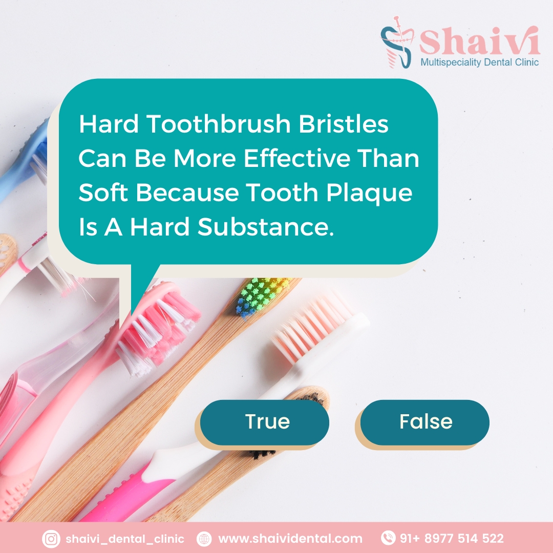 True or False? Hard toothbrush bristles can be more effective than soft in removing tooth plaque.
Comment below with TRUE or FALSE and find out the answer 👇
.
#answer #bristles #comment #commentbelow #dentalhealth #dentist #findout #hardbristles #hardorsoft #healthyteeth