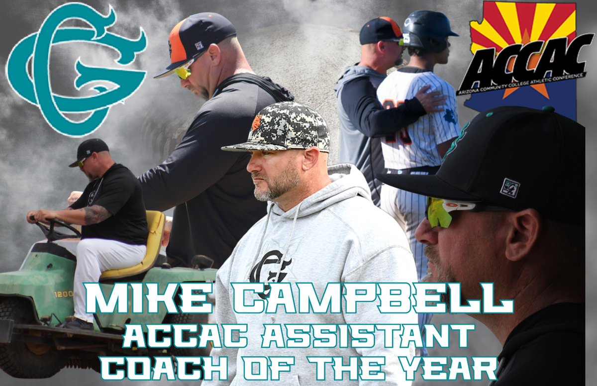 Mike Campbell named ACCAC Assistant Coach of the Year. @bigskinnyYote has been a rock for the Yotes program since 2015, coaching outfielders, baserunning, and running the offense. The Yotes finished the season 2nd nationally in SB with 176, hit 42 HR’s, and hit .314 as a team.