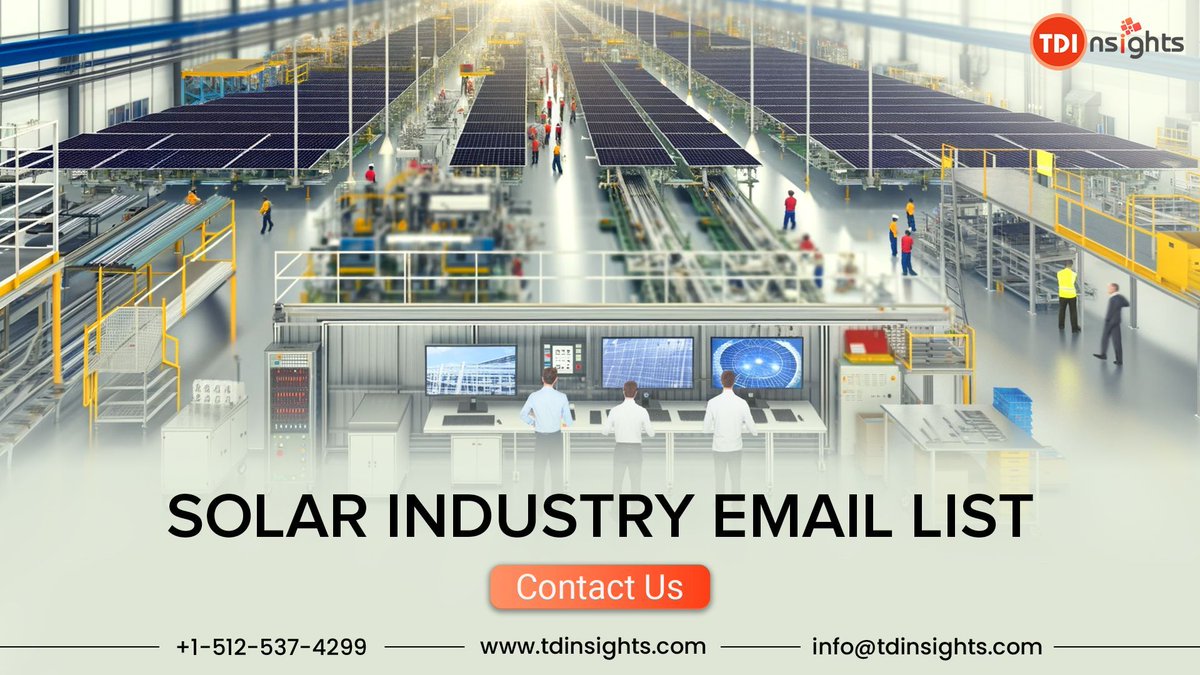 Boost Your Marketing Campaigns With Our Solar Industry Mailing List

Garb It Now: tdinsights.com/solar-industry…

#solar #industry #b2b #database #marketingcampaign #multichannelmarketing #TDInsights