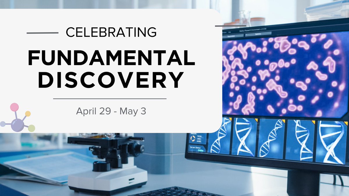 It's #FundamentalDiscoveryWeek! We are celebrating the pioneering discoveries of basic science. Join us for a week-long celebration of curiosity, exploration, and discovery. Let's ignite the spark of innovation together! Learn more: bit.ly/49SfaOM