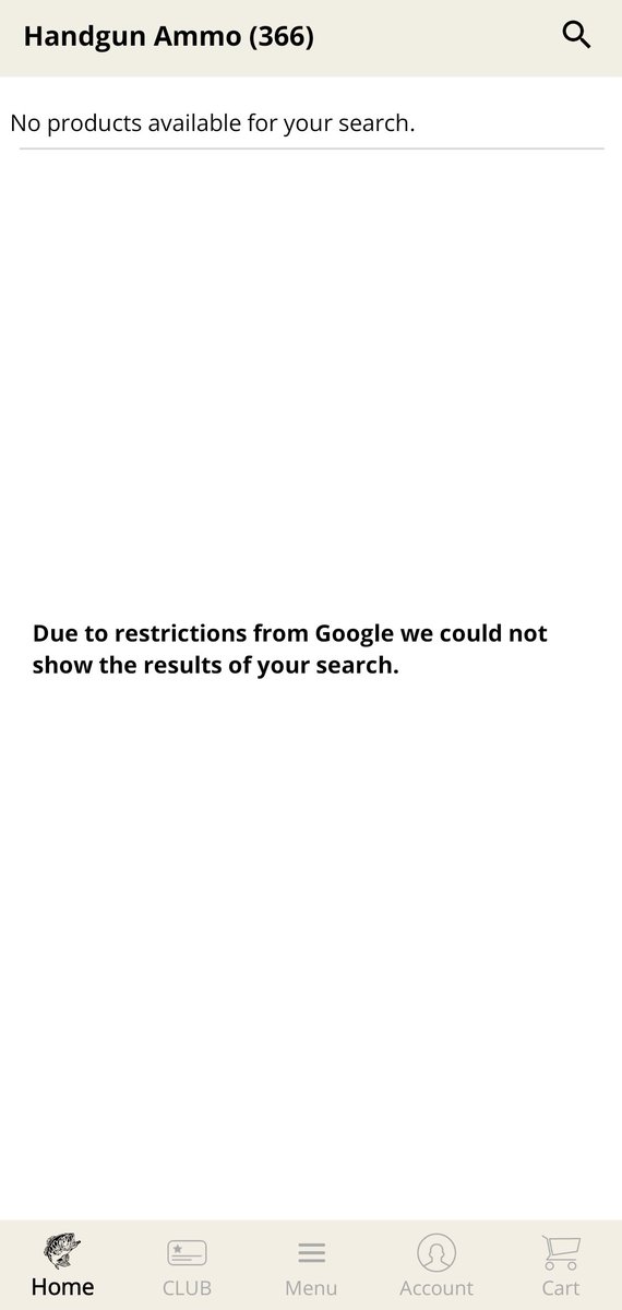 @BassProShops any idea why @Google has borked your app?