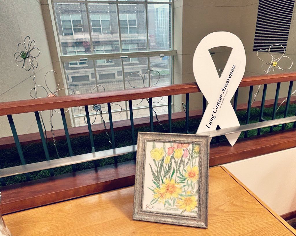 The @TheWRP4LC bringing hope, change, love, & community to patients and caregivers affected by #lungcancer. You can find many #whiteribbons in the @IUCancerCenter clinic! ⬇️ Drop a picture 📸 in the comments 💬 of a #whiteribbon found at your cancer center! #LCSM @heidi_onda