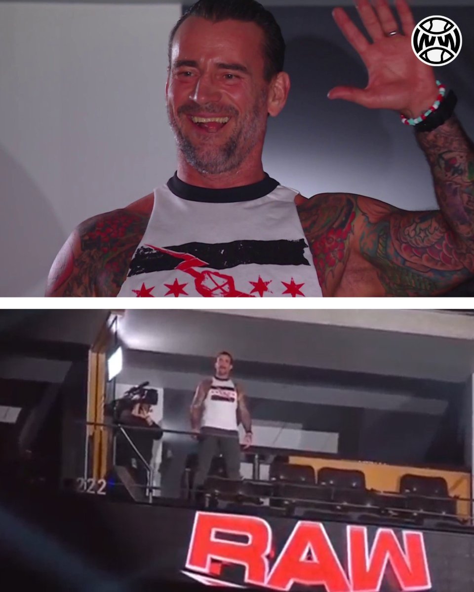 CM Punk is wearing his 2011 best in the world shirt 🙌