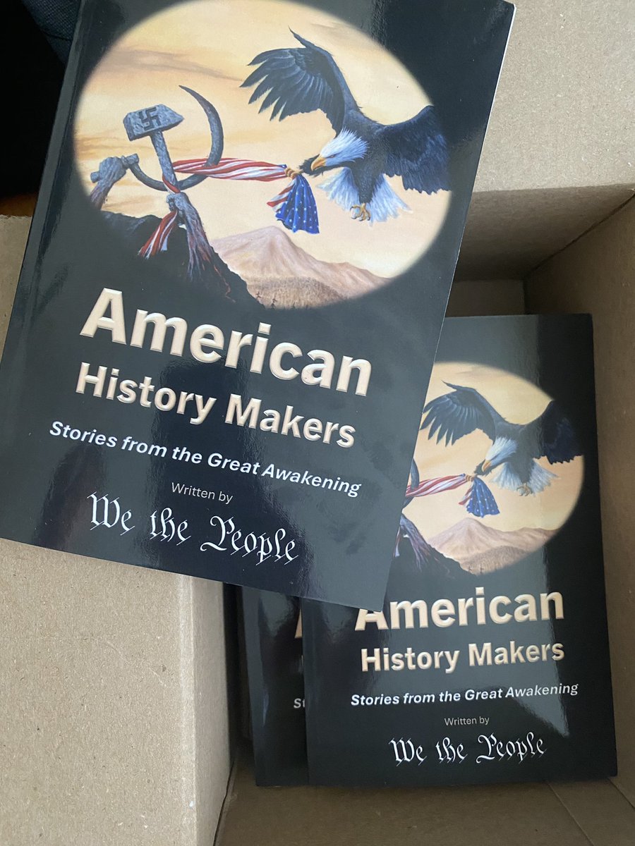 I rec’d my American History Makers books 📚 Americanhistorymakers.com It’s fantastic for those new to Q, and those that were there for the very first Q. Congrats Swampy @FedUpWithSwamp on this milestone. Ty for including my story in this document of this time in history 🇺🇸