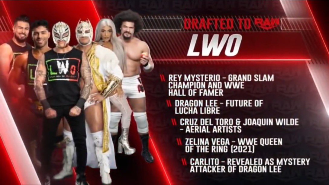 They said fuck all Carlitos accomplishments😭 that nigga a traitor #WWERaw #WWEDraft