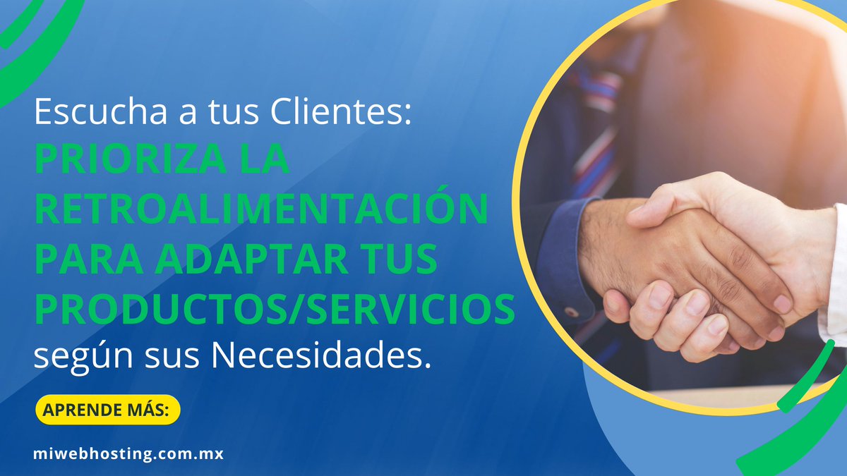 MiWebHosting's tweet image. ¿Quieres aumentar la lealtad del cliente? Escucha a tus clientes. Aprende cómo en nuestro último artículo sobre retroalimentación del cliente. #Emprendimiento #ClientesFelices

miwebhosting.com.mx/escucha-a-tus-…