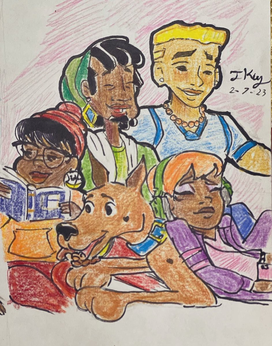 #ScoobyDoo fan art reshare 💙🧡💚 hope the show is at least fun to watch #fanart #Netflix #hexgirls #FredJones #Velma #shaggyrogers #daphneblake