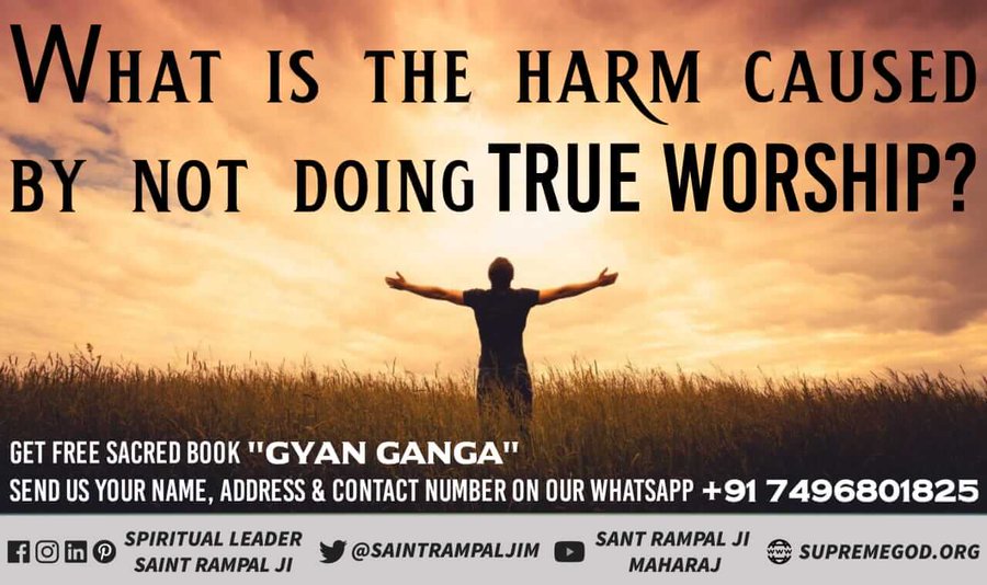 #GodMorningTuesday
🏞🏞
What is the harm Caused by not doing true worship?
To know, Download the official App📲
Sant Rampal Ji Maharaj
Or read 
'Gyan Ganga'📖 by JagatGuru Tattvadarshi.