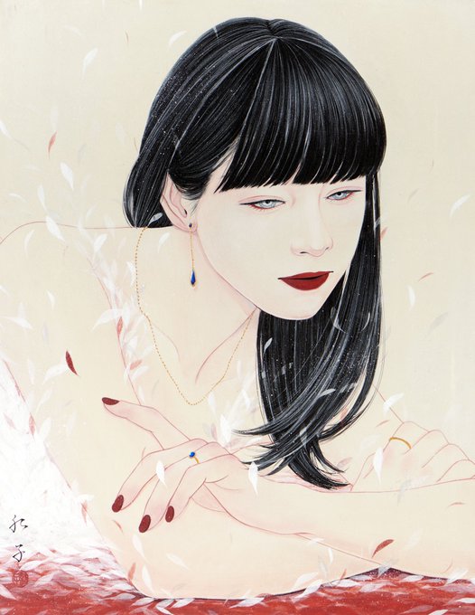 「lipstick necklace」 illustration images(Latest)