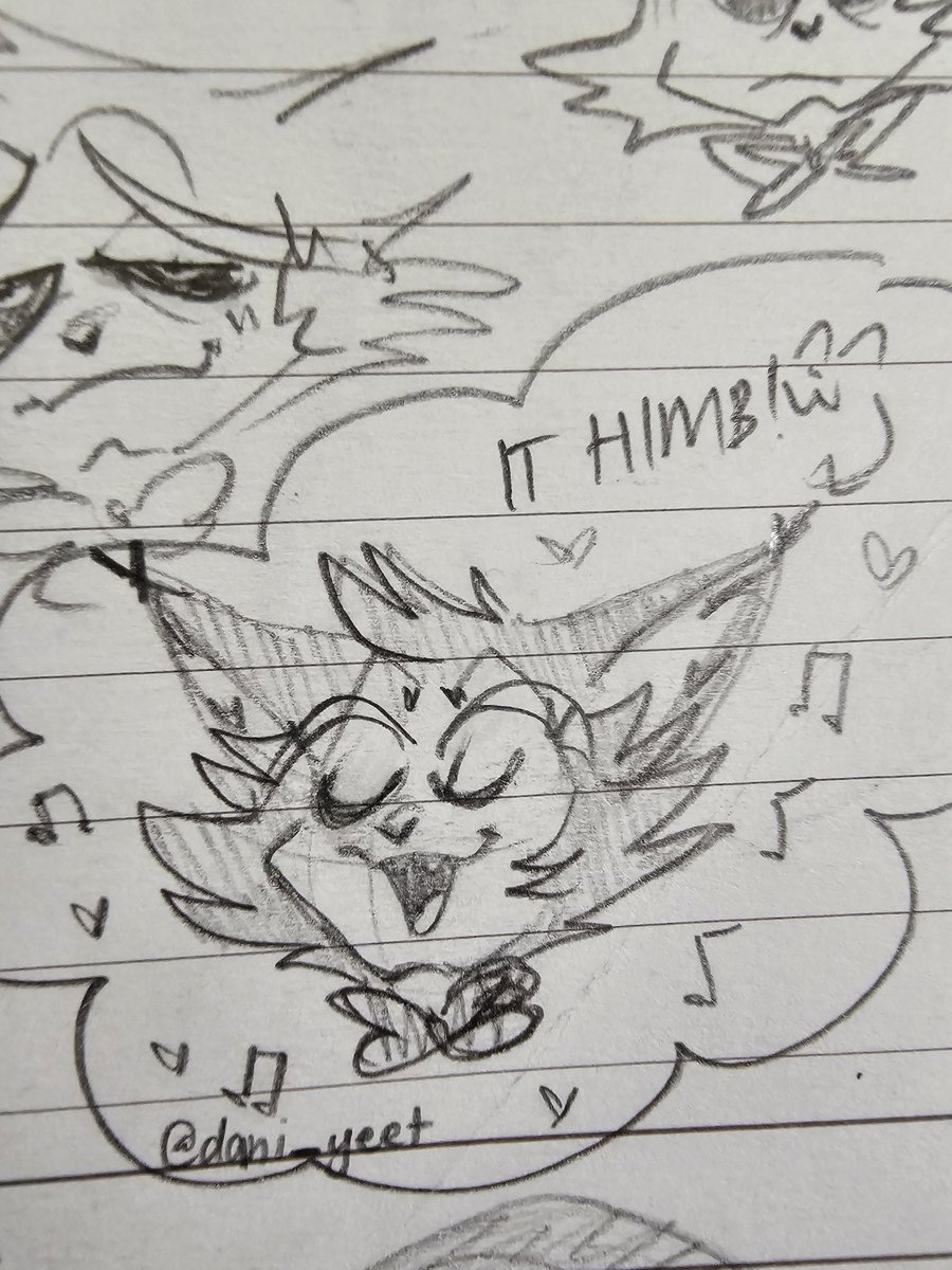spent $10 on this planner at the beginning of the year only to doodle old man furries all over it. best purchase of my life #Husk #HazbinHotelHusk #husknation