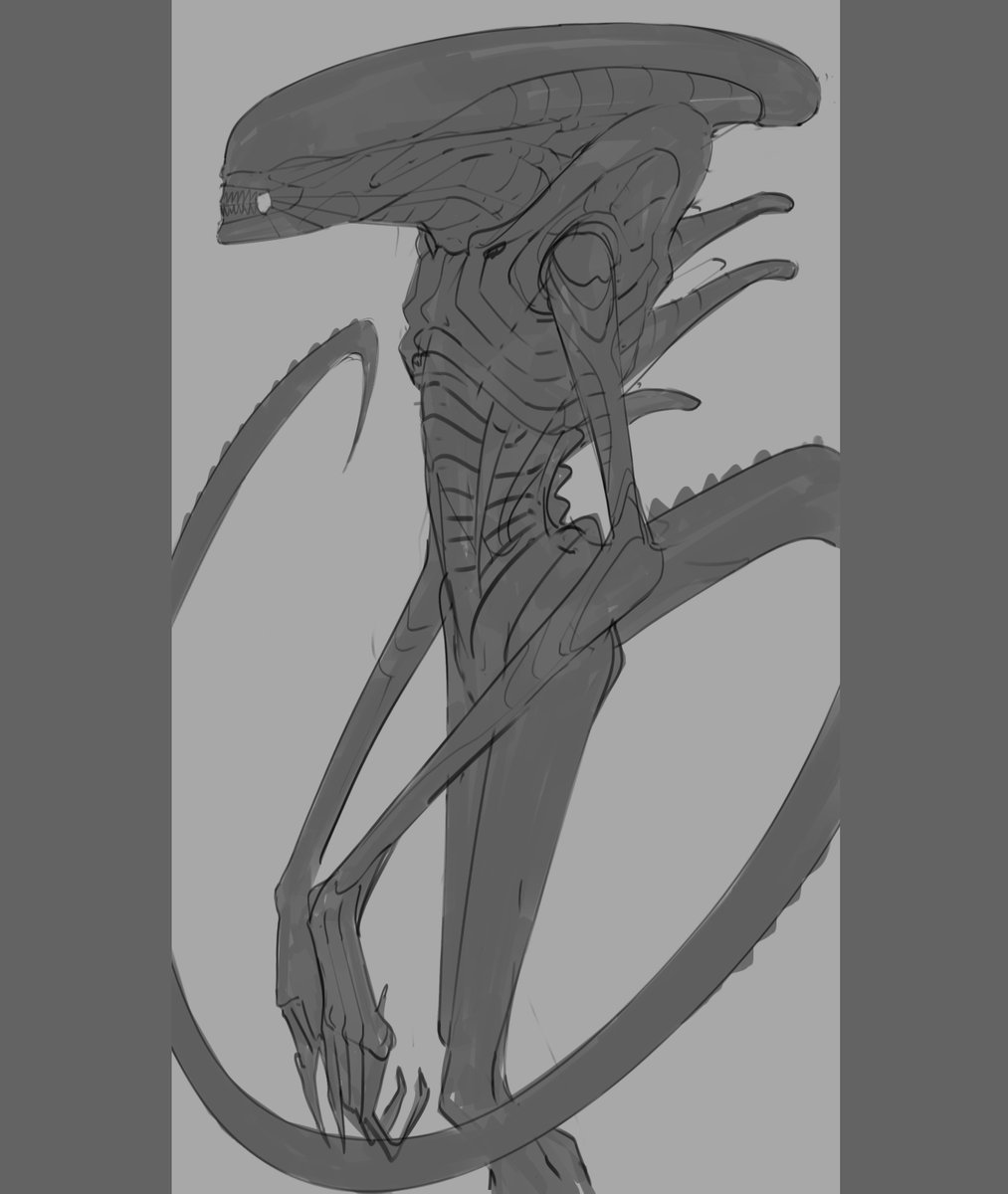 couldnt sleep, stuck on a documentary and doodled another Xeno!