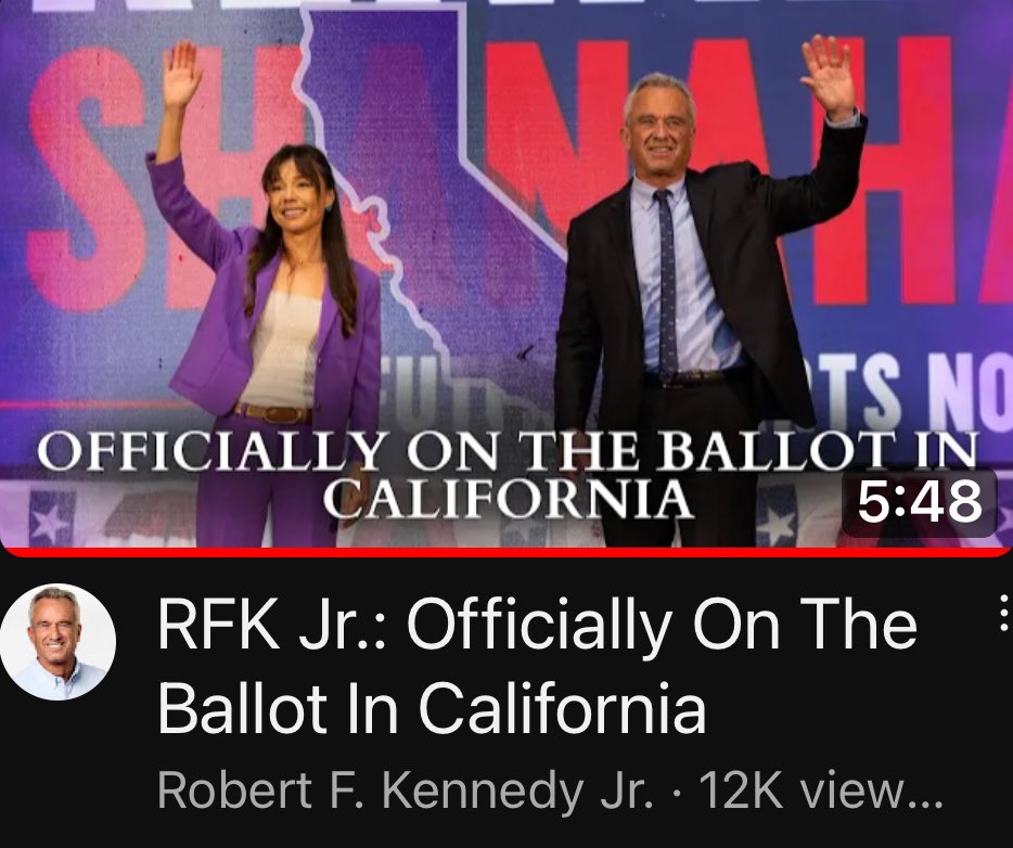 Let’s win CA! youtu.be/iYVp98f48zY?si… #Kennedy24