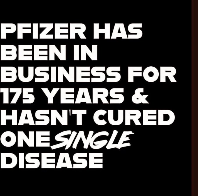 Making cures is a terrible business model and no $$$ is in the cure. More money in keeping you sick. But all the people who believed the mRNA Vaccine this time was going to be Pfizer's first magical medication or vaccine need to wake up.