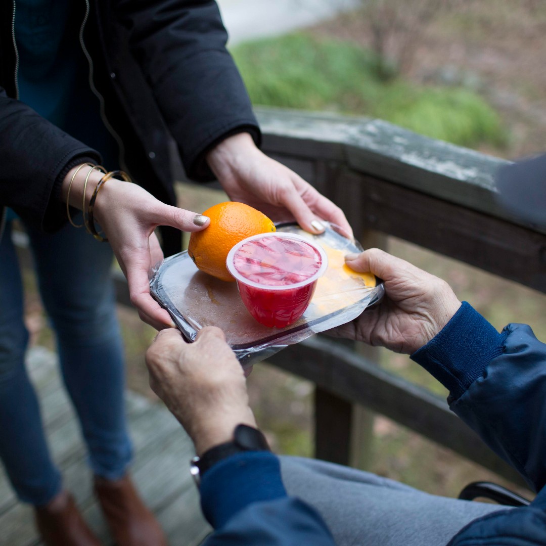 What does a meal mean to you? For some it's more than food: a meal means an opportunity for connection and feeling valued and loved. ️#Volunteers deliver that feeling and that's why we are so grateful. #VolunteerAppreciationMonth