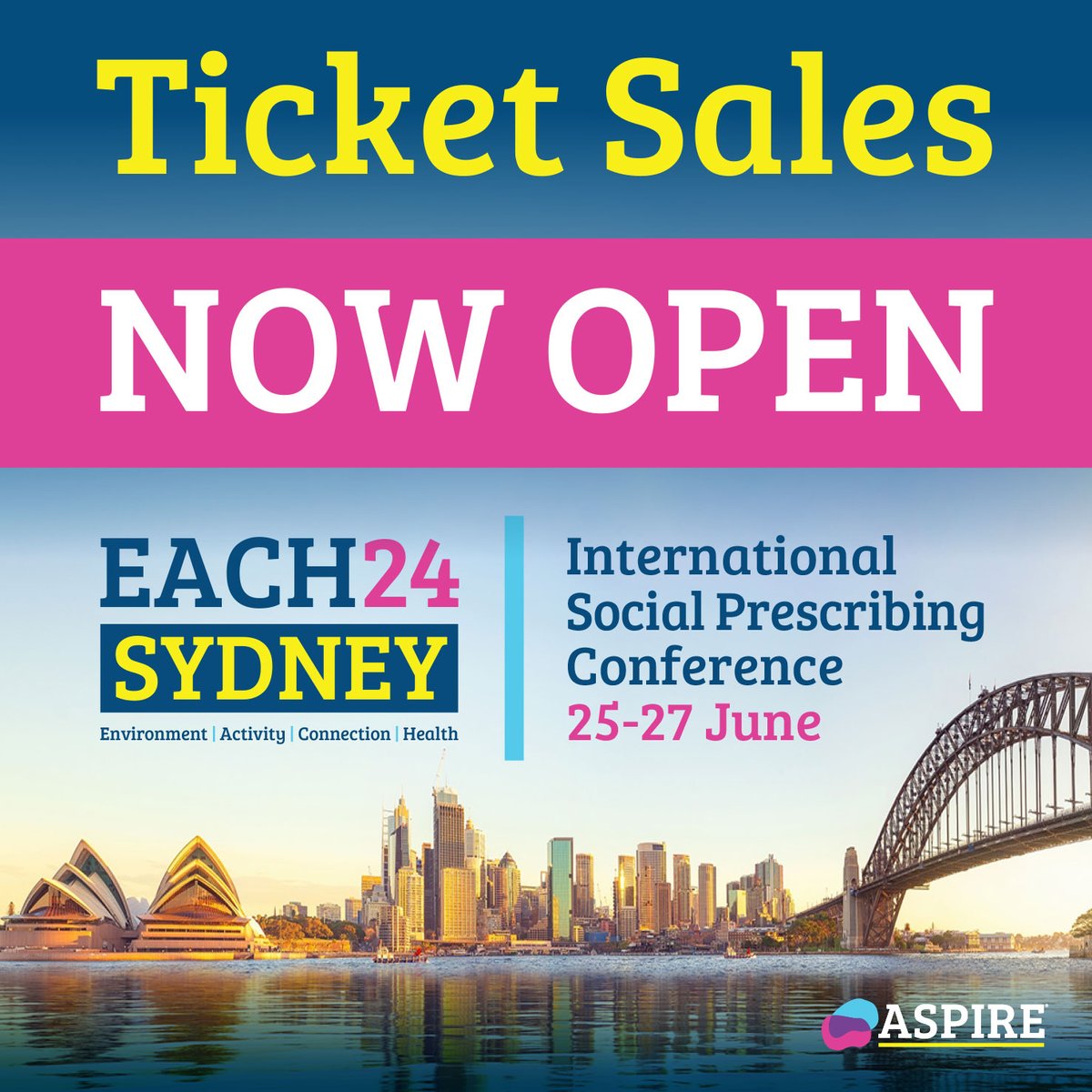 🎟🎟 Purchase your tickets now at: eventleaf.com/e/each24 Looking forward to welcoming you in just 8 weeks! Register EARLY. Seats limited for a collegial & interactive experience at spectacular CBD venues: 📚 State Library of NSW 🖼 Museum of Contemporary Art #socialprescribing