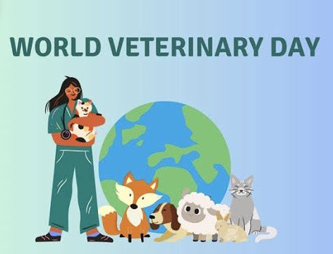 Happy World Veterinary Day! Today, we honor the professionals who work tirelessly to protect the health and welfare of animals everywhere. Your passion and commitment make a world of difference! 🌍🐾 #WorldVeterinaryDay #AnimalWelfare