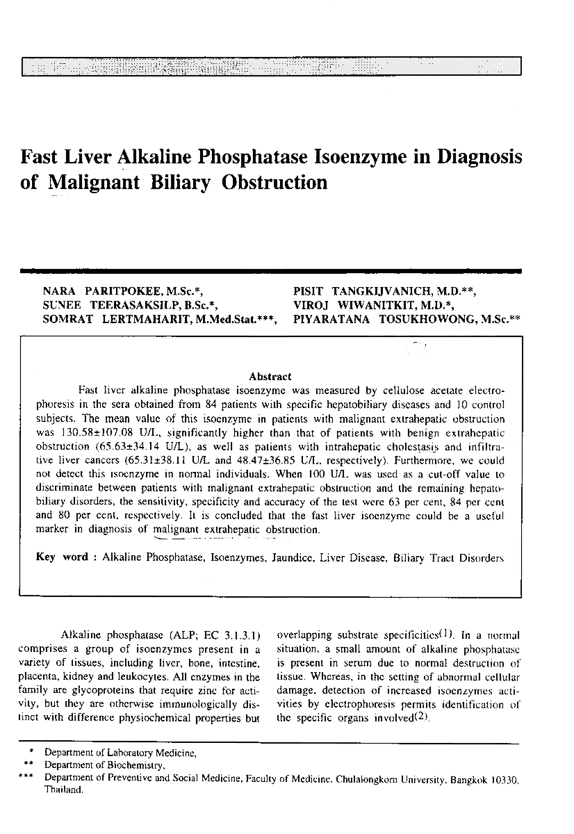 Fast liver alkaline phosphatase isoenzyme in diagnosis of malignant biliary obstruction dlvr.it/T6Bksl