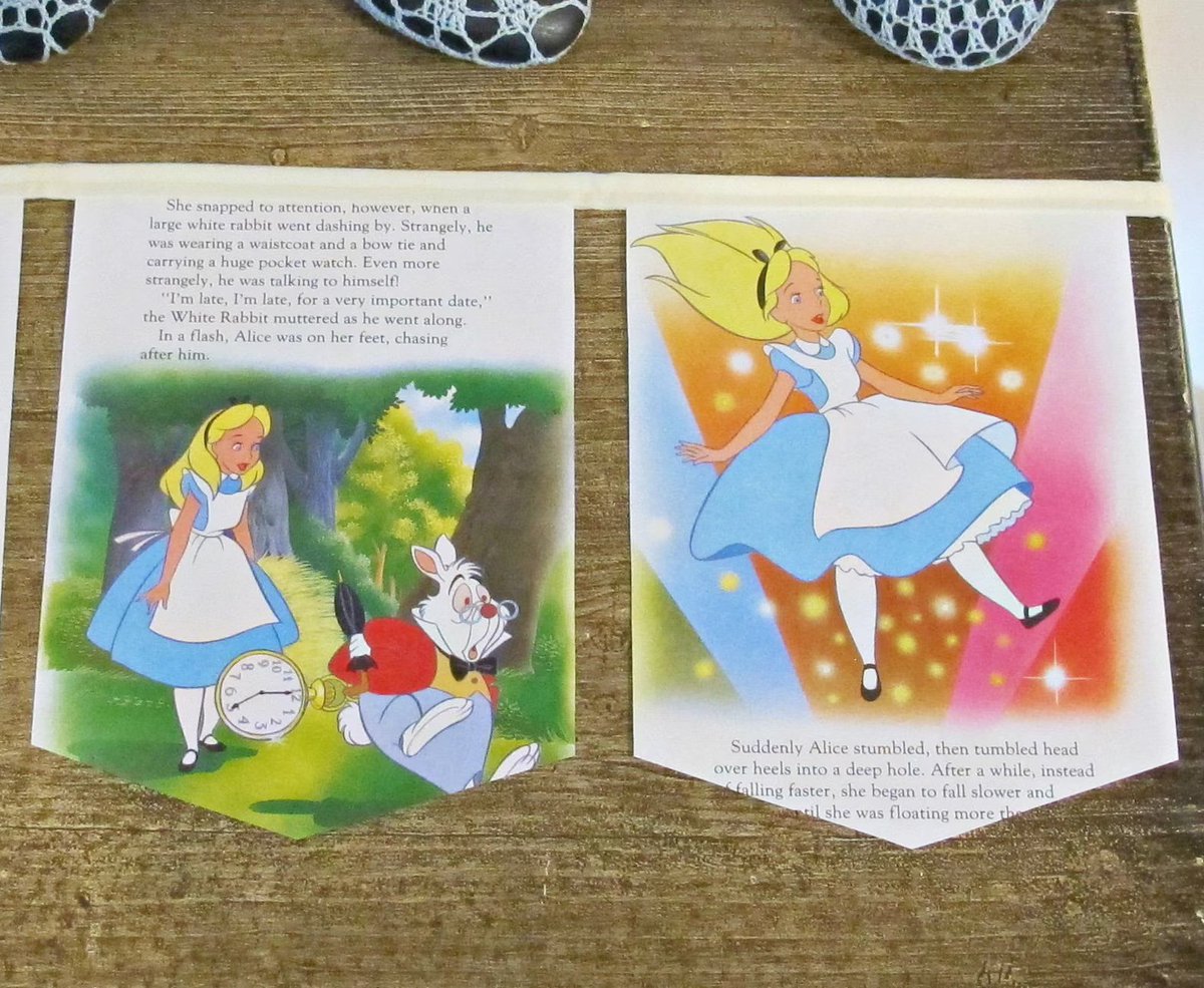 Follow Alice down the rabbit hole in to the magical world of Wonderland!
Shop here: domumvindemia.etsy.com/listing/549584…

#aliceinwonderland #bunting #booklovers #giftsforkids #kidsdecor #childrensdecor #nurserydecor #firstbirthdaygifts
facebook.com/DomumVindemia/