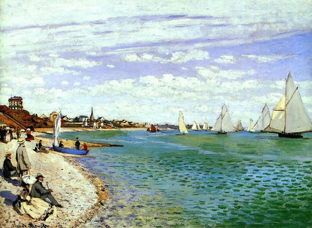 Regatta at Sainte-Adresse 1867
linktr.ee/monet_artbot